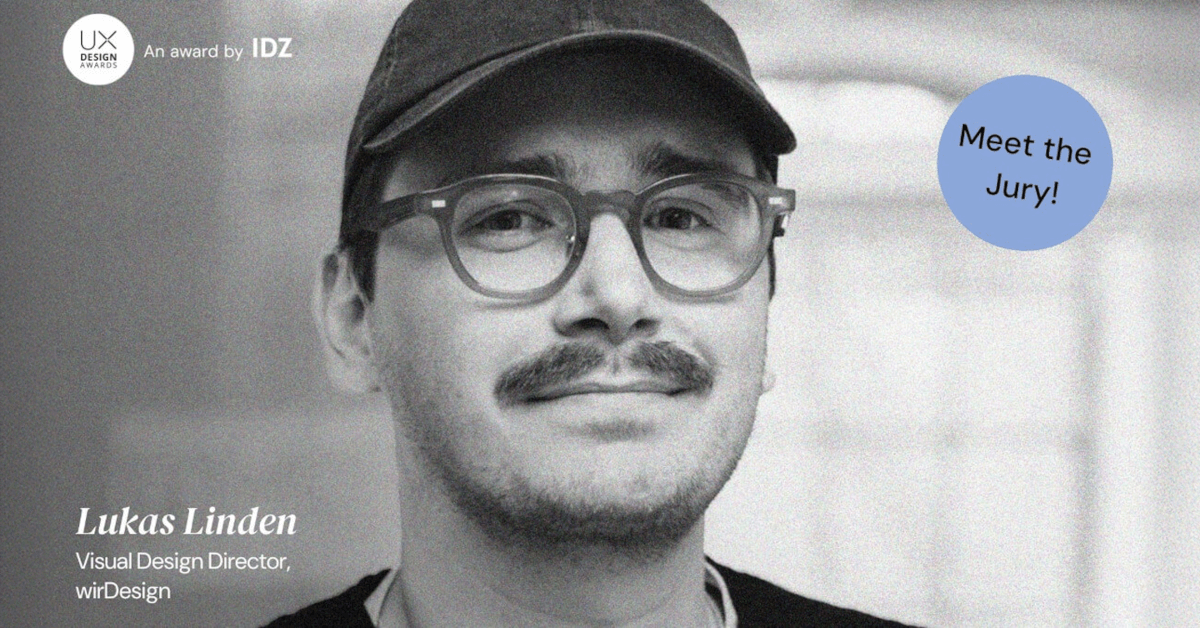 Lukas Linden ist Jurymitglied der UX Design Awards